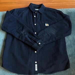 Carhartt Men's Dark Blue Button Down Shirt